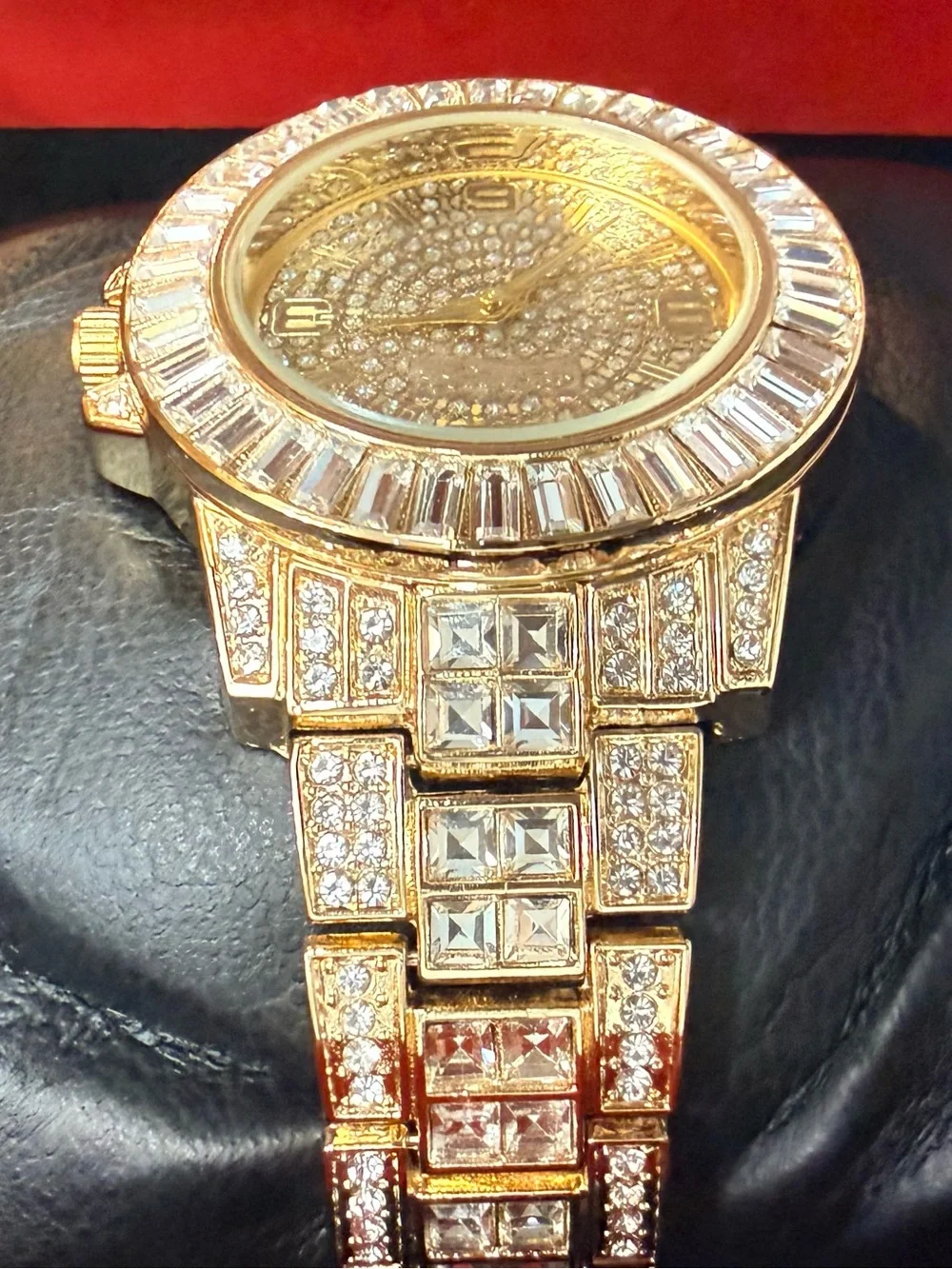Ed Hardy Gold Crystal-Accented Women's Bracelet Watch